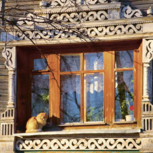 8 - Вологда. Окно дома Шайтановой  на ул. Маяковского, 4. © Фото О. А. Пономаревой, 2022